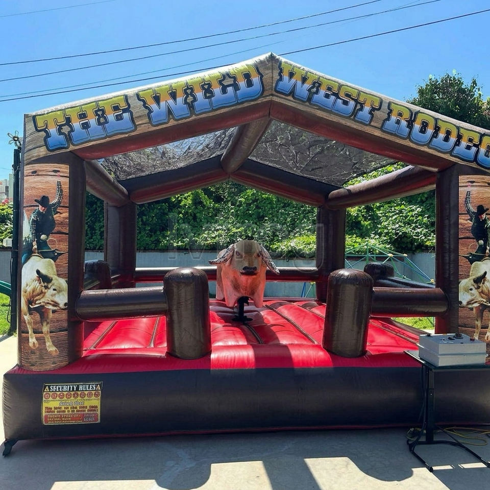 16.5 FT Inflatable Mechanical Bull with Ride Machine Amusements