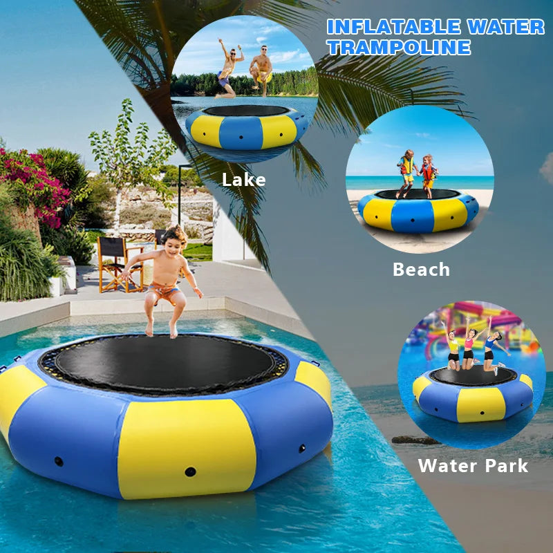 Aufblasbares Wassertrampolin für Kinderspaß