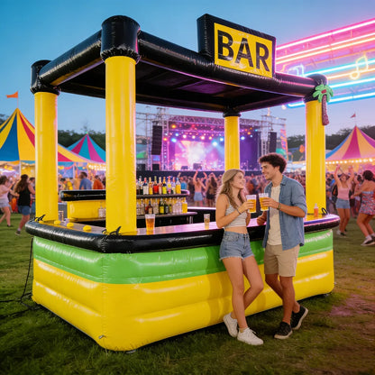 Inflatable Pool Bar Backyard Floating Portable Outdoor Parties