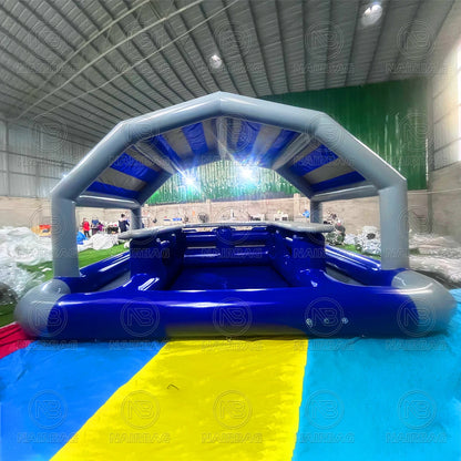 Inflatable Pool Bar Tent With Awning Backyard Events