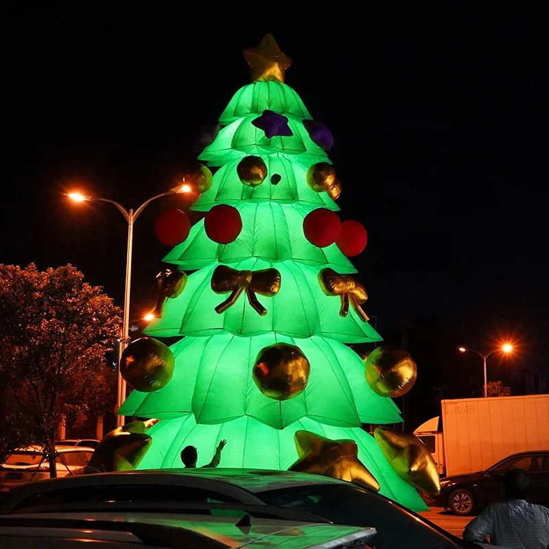 Beleuchtete aufblasbare Weihnachtsbaumdekoration