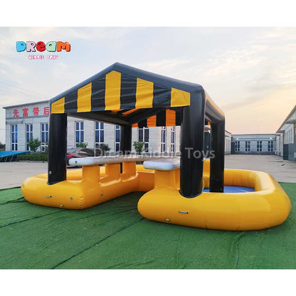 Inflatable Pool Bar Tent Sofa Seats Backyard Parties