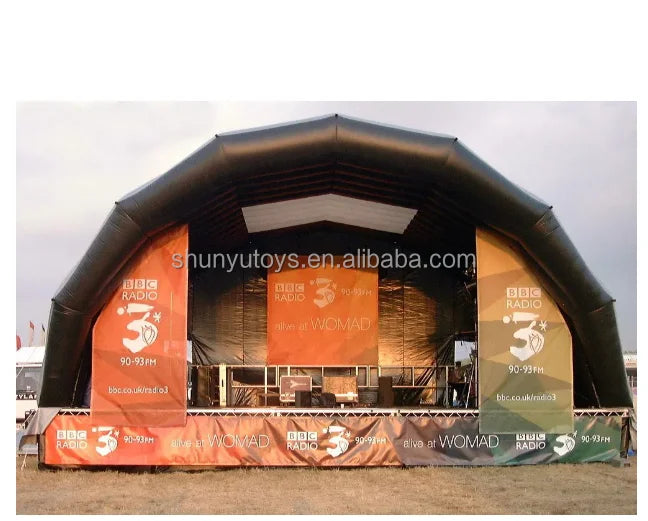 Inflatable Stage Tent Customized Nylon Weddings Concerts