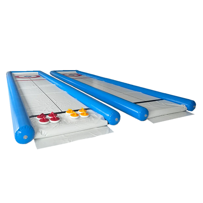 Inflatable Curling Mat with Stones for All Ages