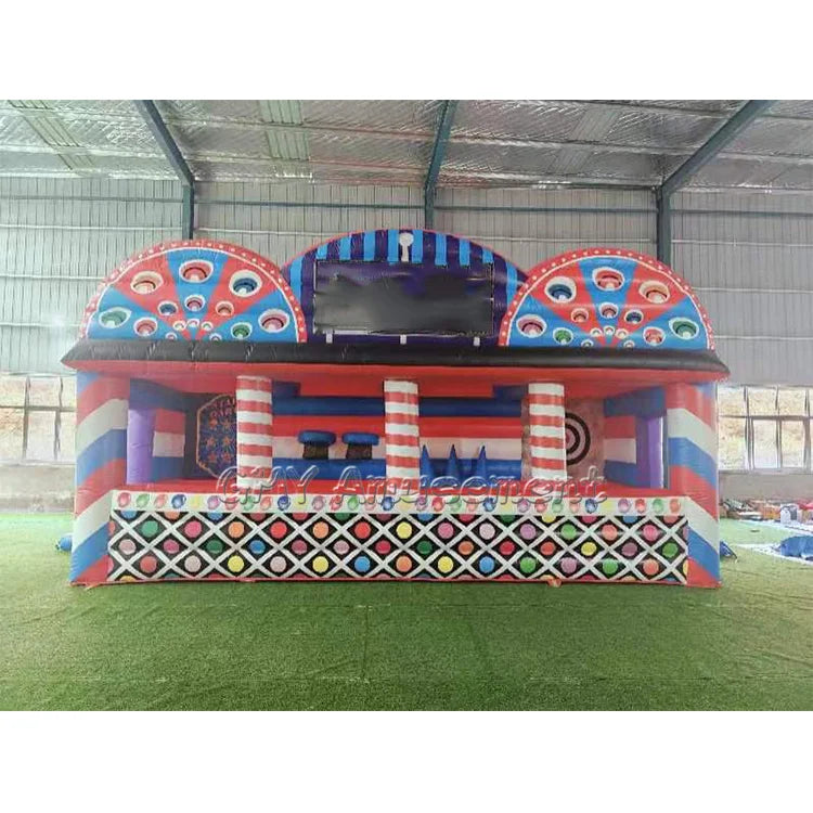 Puesto de feria inflable portátil 4 en 1 para alquiler