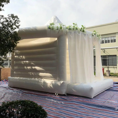 White Inflatable Bounce Castle for Weddings and Events