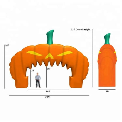 Giant Halloween Pumpkin Inflatable Archway