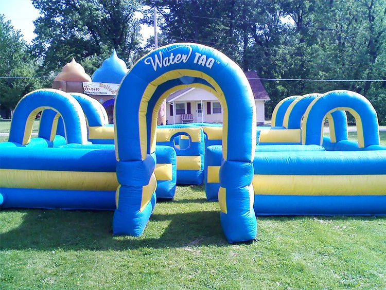 Laberinto de Etiqueta de Agua Inflable para Exteriores