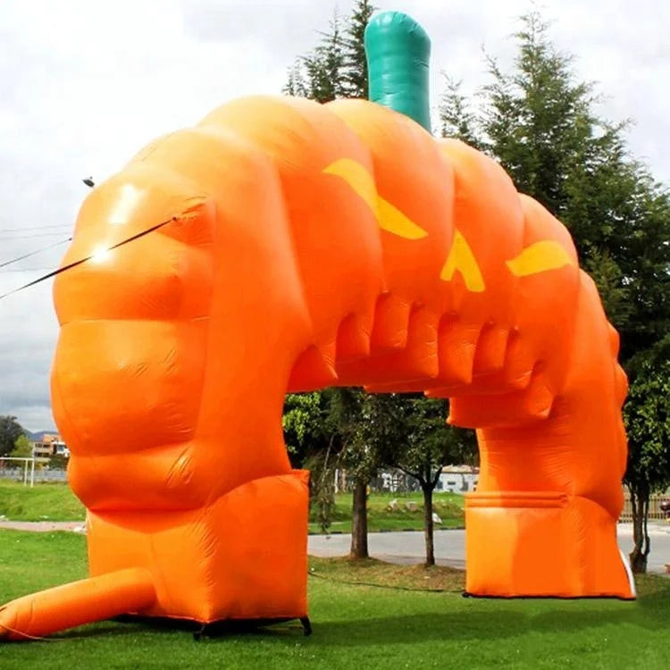 Giant Halloween Pumpkin Inflatable Archway