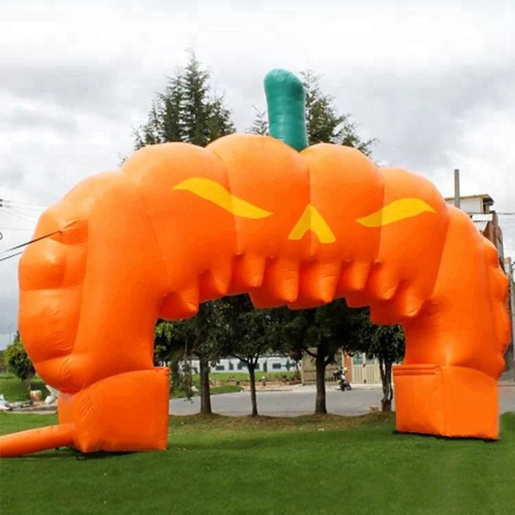 Giant Halloween Pumpkin Inflatable Archway