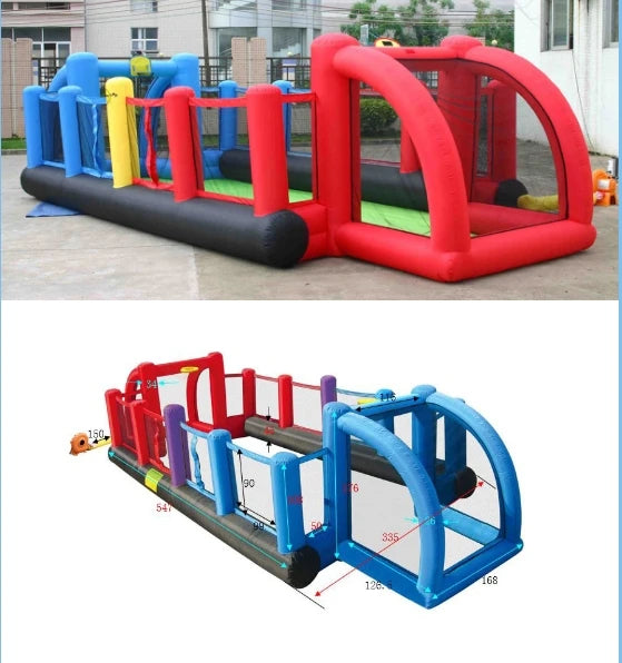 Inflatable Soccer Volleyball Football 3-in-1 Pitch for Kids