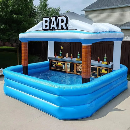 Inflatable Castle Pool Bar CE Certified Adults