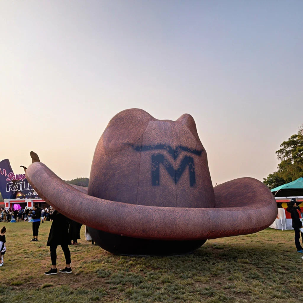 Customizable Cowboy Hat Inflatable Decoration