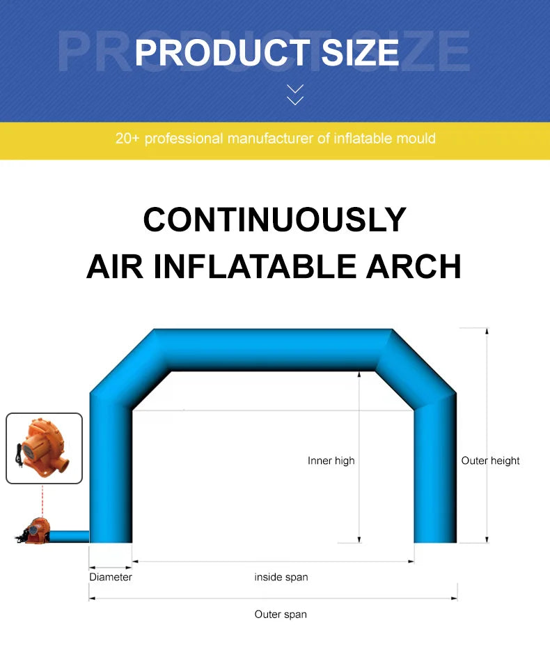 Custom Inflatable Arch for Business