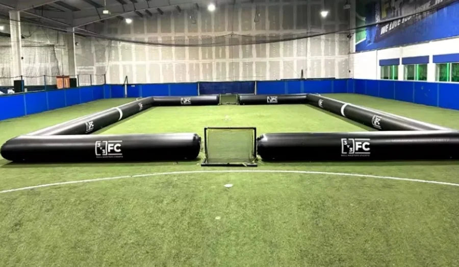 Inflatable 3v3 Football Air Pitch for Events