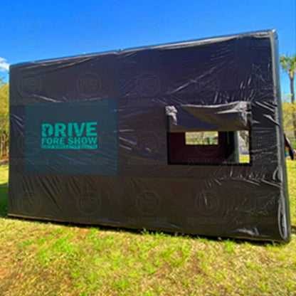 Portable Inflatable Golf Simulator Enclosure Pop Up Training Cage