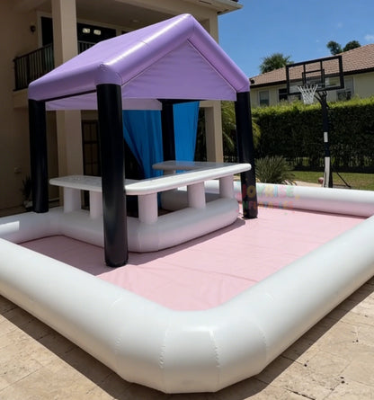 Inflatable Pool Bar PVC Durable Kids Outdoor