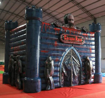 Halloween aufblasbarer Escape Room: Mobiles Spielerlebnis