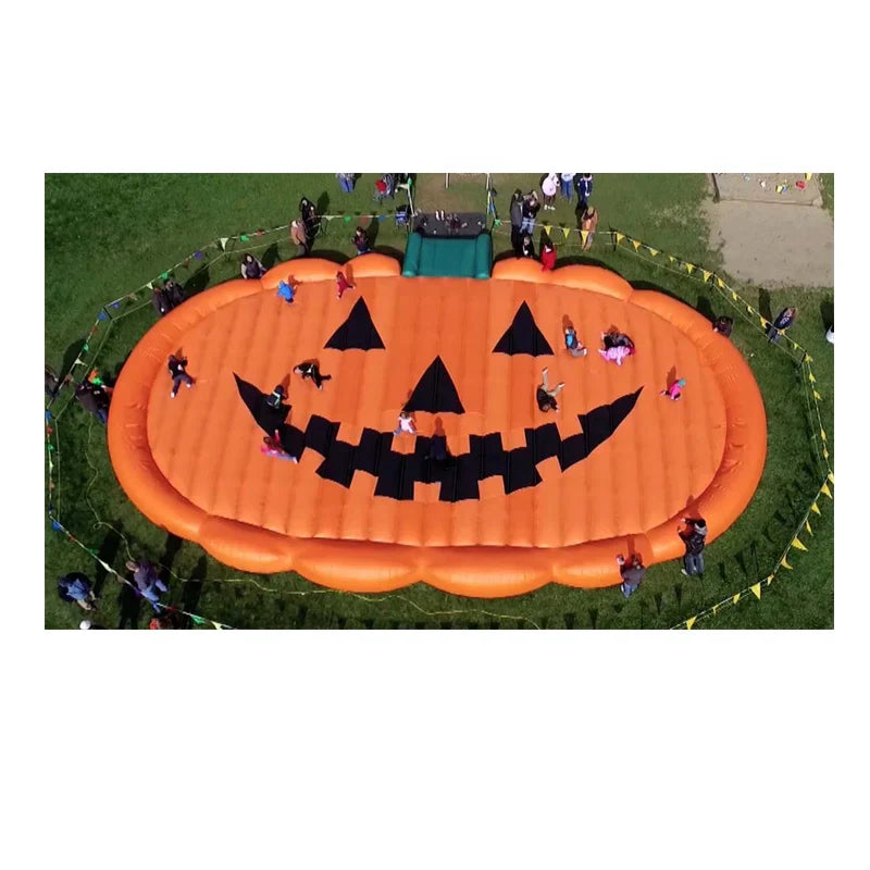 Halloween-Kürbis-Hüpfburg für Kinder
