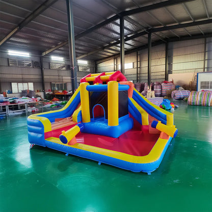 PVC Inflatable Water Park Two Slides 14 FT