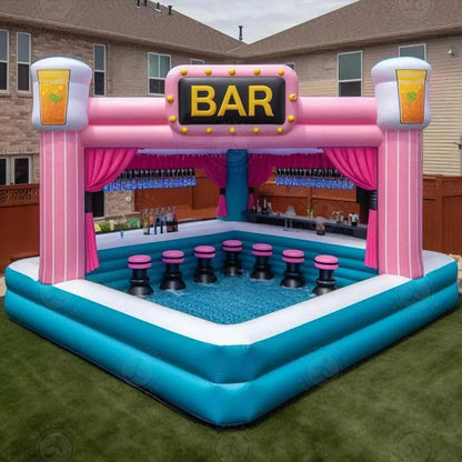 Inflatable Castle Pool Bar CE Certified Adults