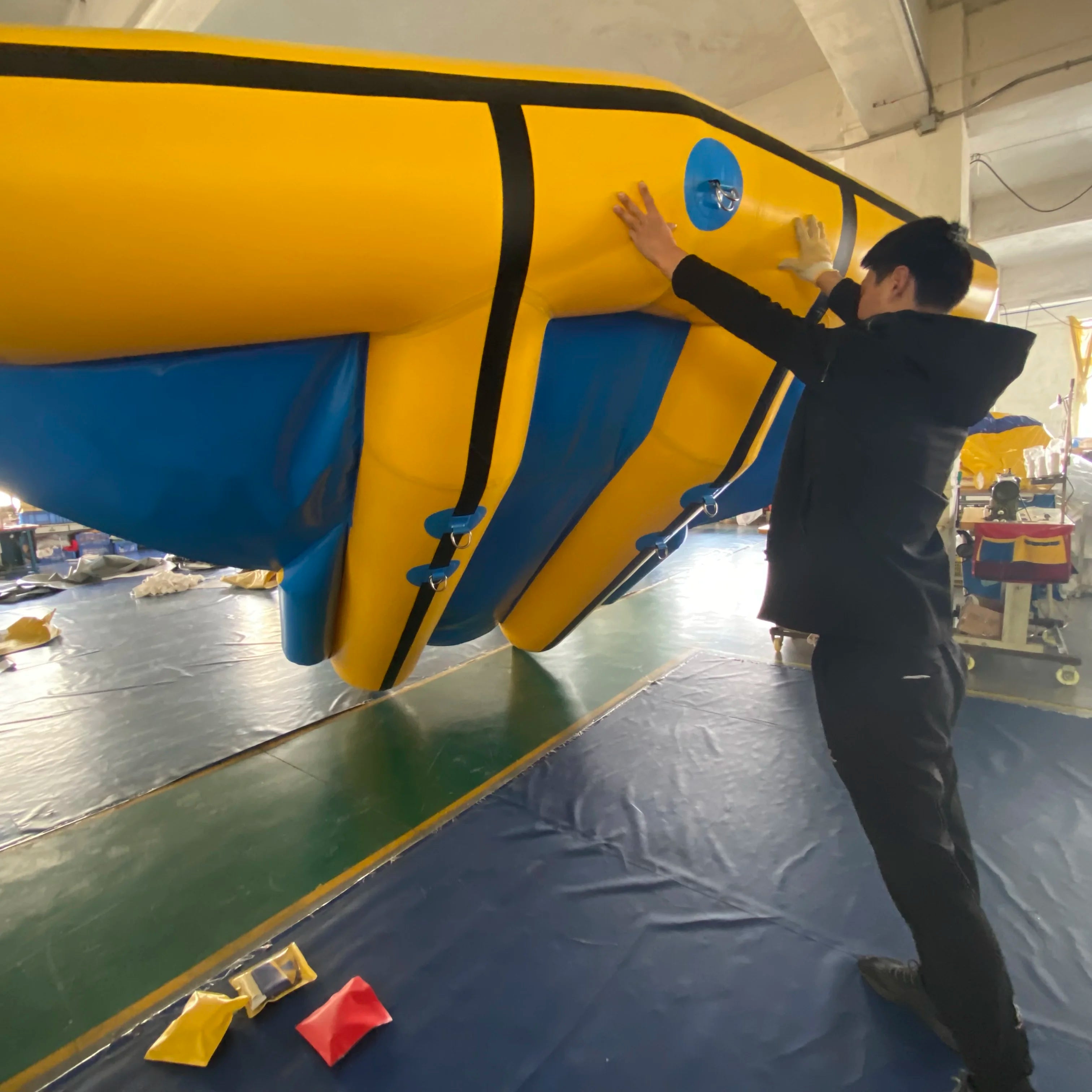 Inflatable Flying Fish Banana Boat Towable 4 Seat