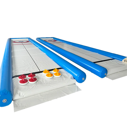 Inflatable Curling Mat with Stones for All Ages