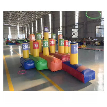 Evento interactivo de lanzamiento de aros inflable