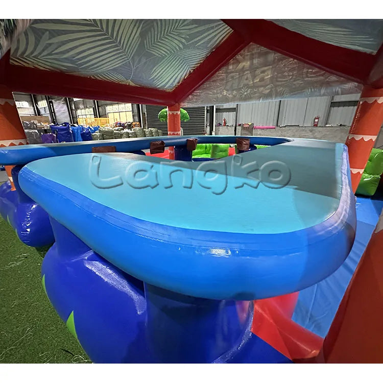 Aufblasbare Popup-Poolbar – Farbenfroh für Outdoor-Partys