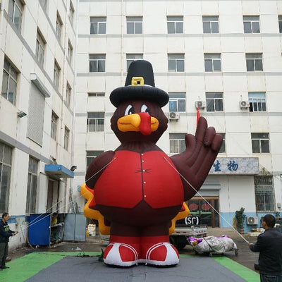 Riesiger aufblasbarer Truthahn für Thanksgiving-Werbung