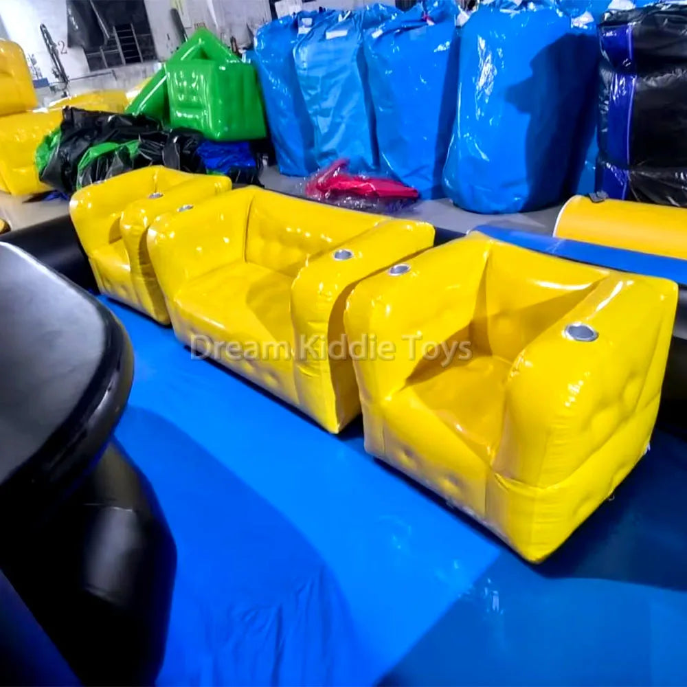 Barra Flotante Inflable Asientos Sofá Carpa para Fiestas en el Patio
