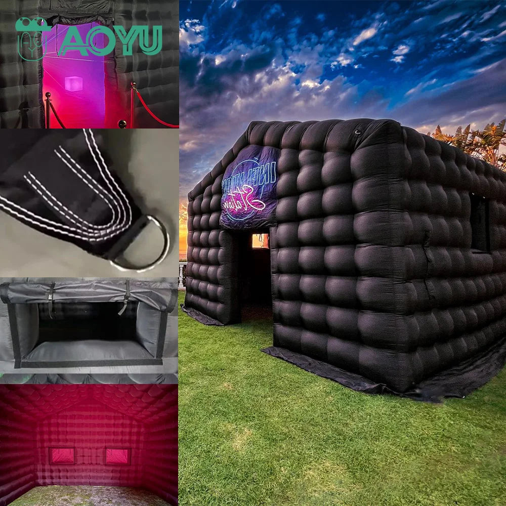 Inflatable DJ Booth Nightclub Tent LED Waterproof Events