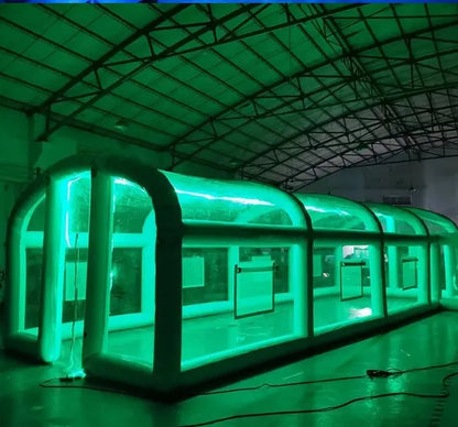 Clear Airtight Inflatable Swimming Pool Cover Tent Water Dome