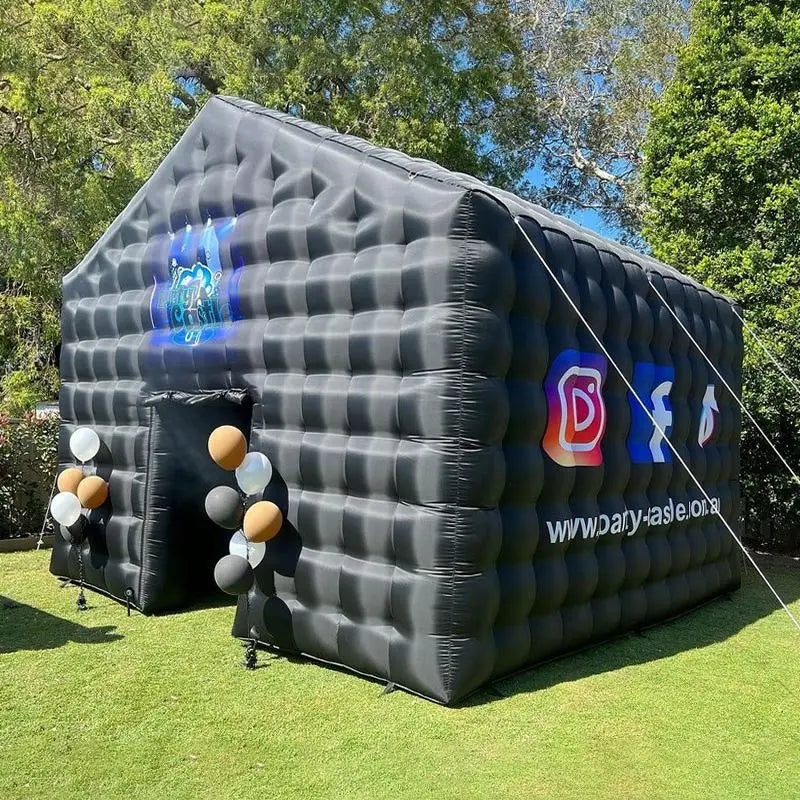 Carpa Inflable de Discoteca con Iluminación LED, Portátil para Alquiler al Aire Libre