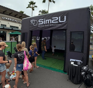 Inflatable Golf Simulator Tent for Indoor Outdoor Events