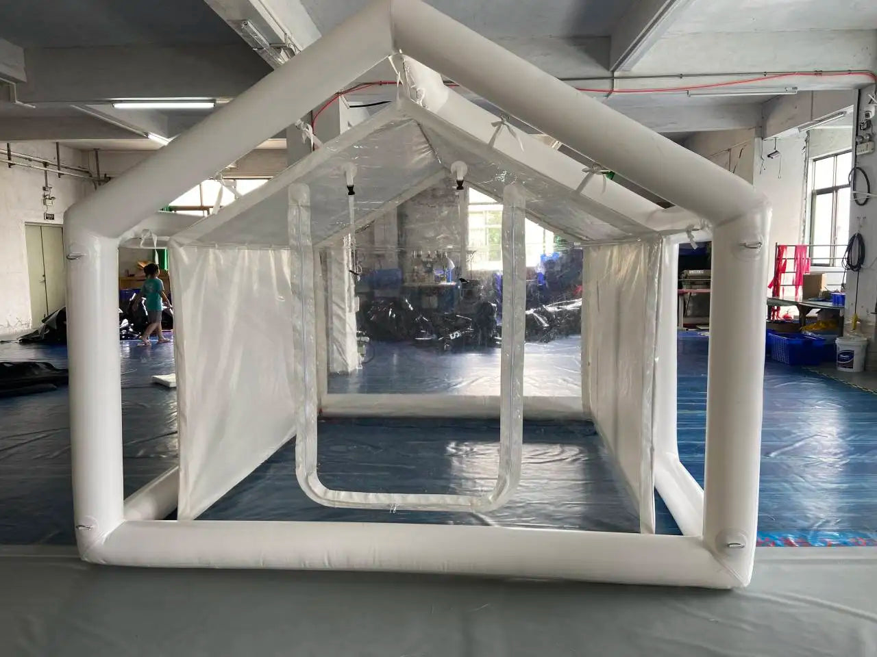 Inflatable Dome Camp Tent Waterproof PVC Tarpaulin 10 FT