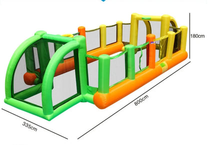 Inflatable Soccer Volleyball Football 3-in-1 Pitch for Kids