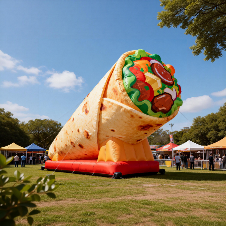Giant Inflatable Burrito Taco Food Model Balloon for Promotions