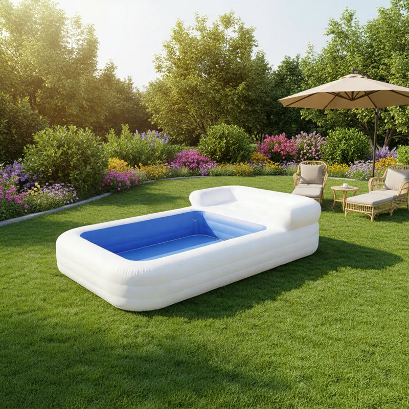 PVC Inflatable Pool with Sofa 16.5 FT Family Spa