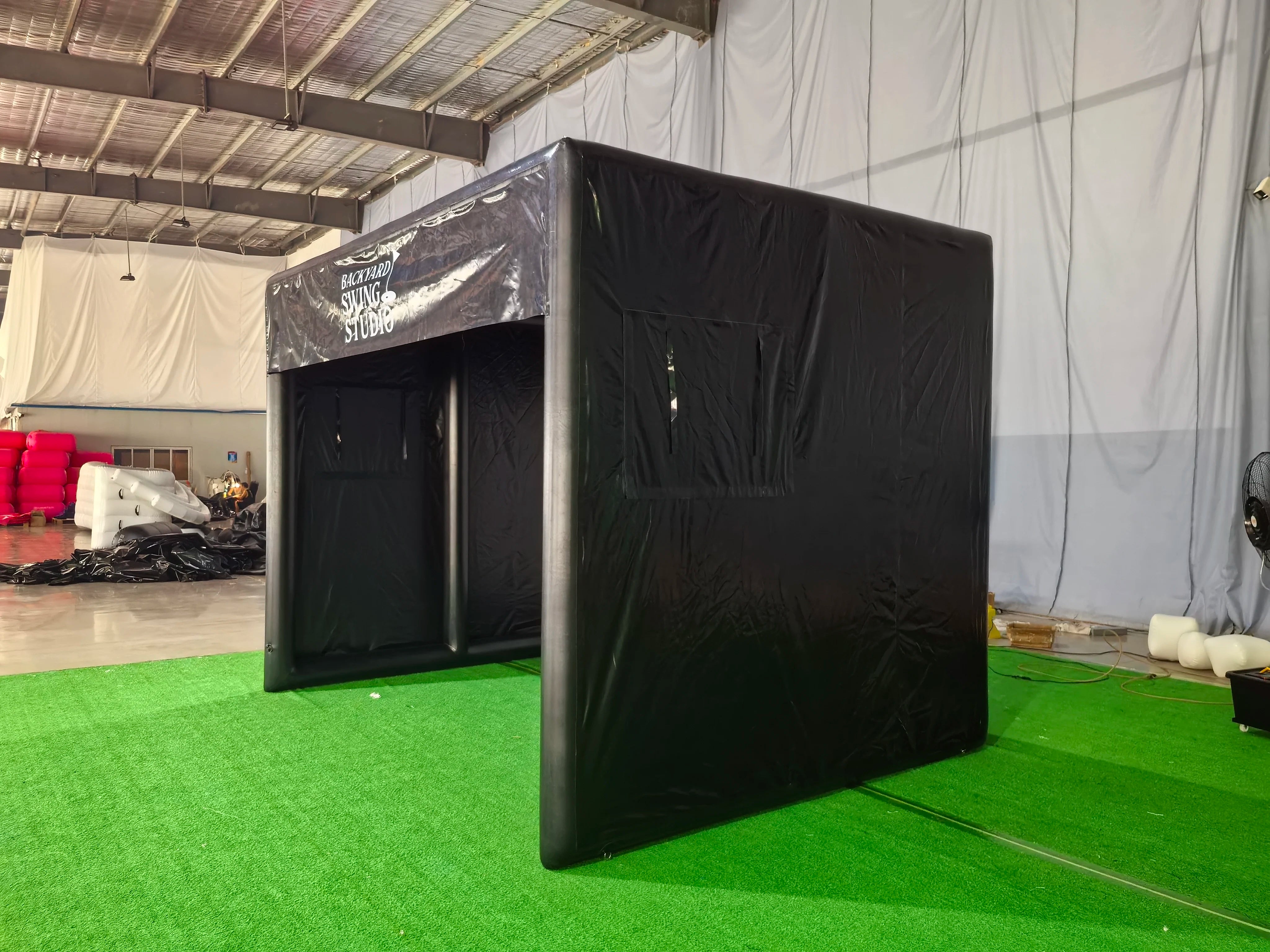 Inflatable Golf Enclosure Practice Tent Portable Indoor Outdoor