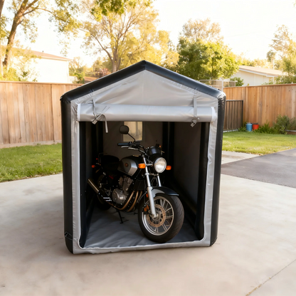 Inflatable Motorcycle Capsule Waterproof Easy Install Parking Shelter