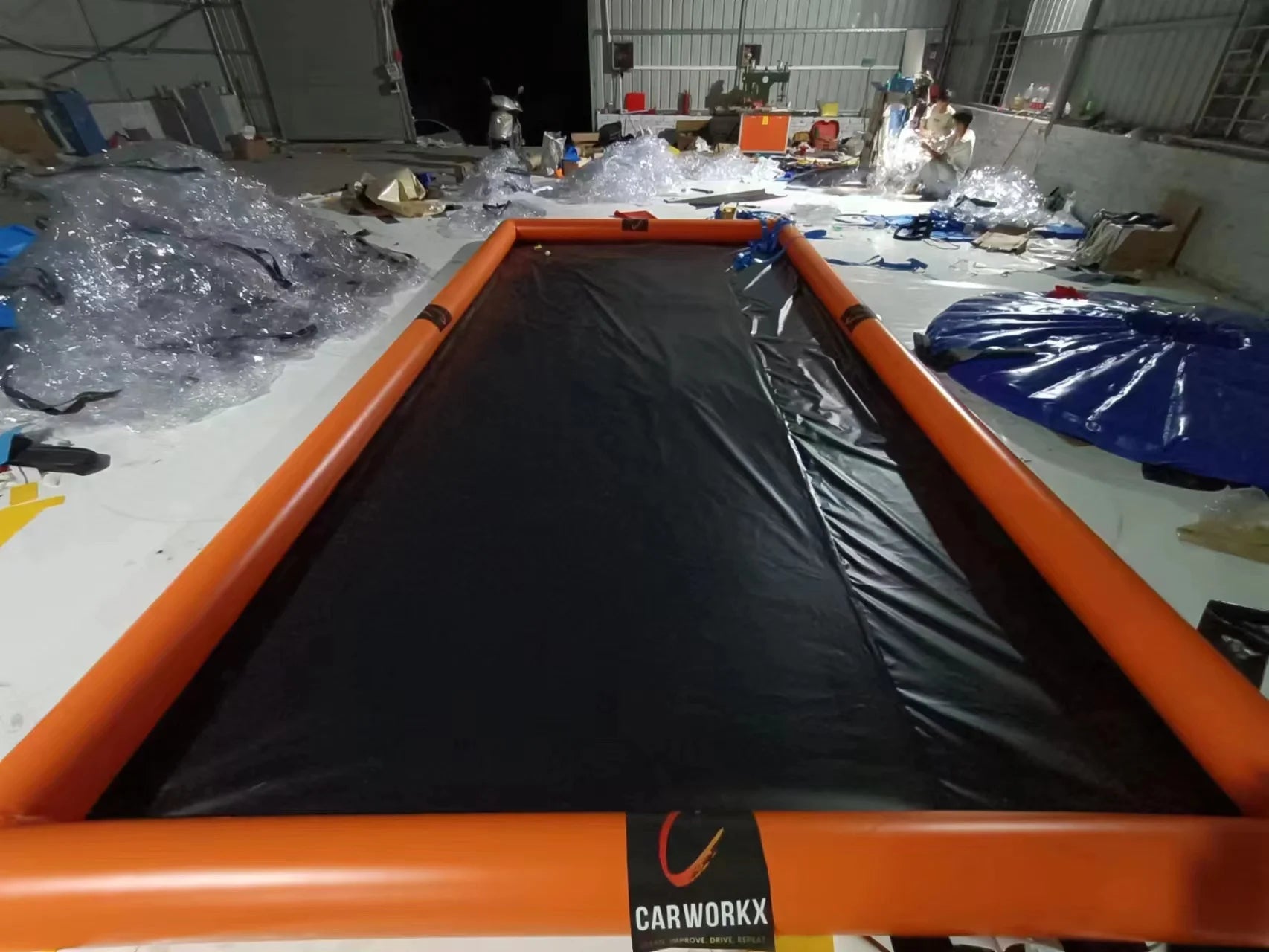 Inflatable Car Wash Mat Portable Water Containment