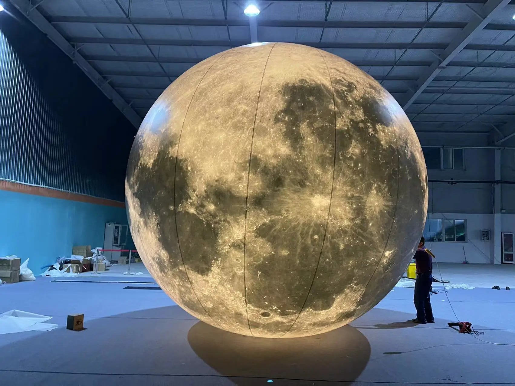 Large Inflatable Giant Moon with LED