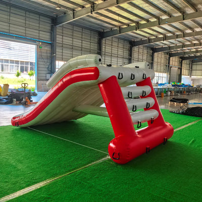 Tobogán acuático inflable Flotador de piscina PVC Comercial para exterior