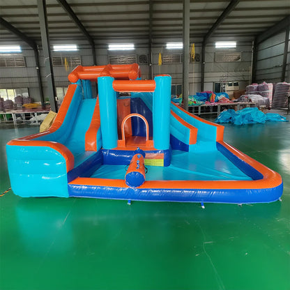 PVC Inflatable Water Park Two Slides 14 FT