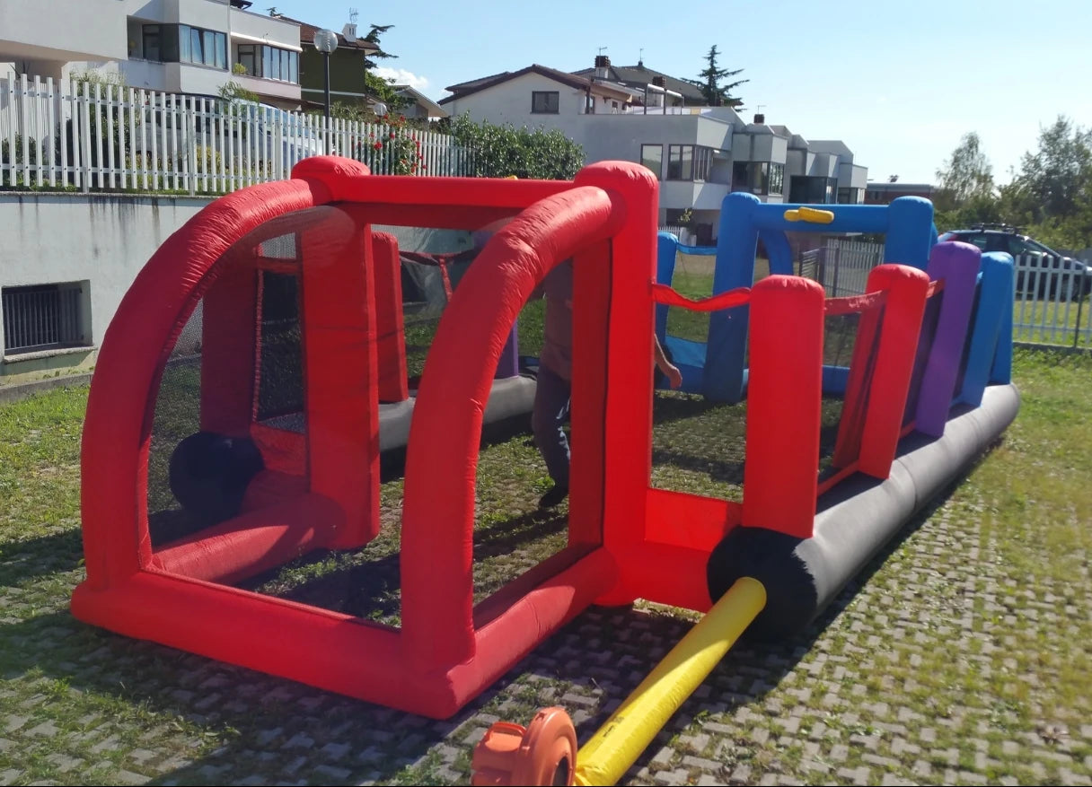 Inflatable Soccer Volleyball Football 3-in-1 Pitch for Kids