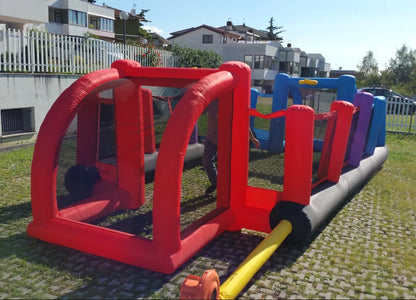 Inflatable Soccer Volleyball Football 3-in-1 Pitch for Kids