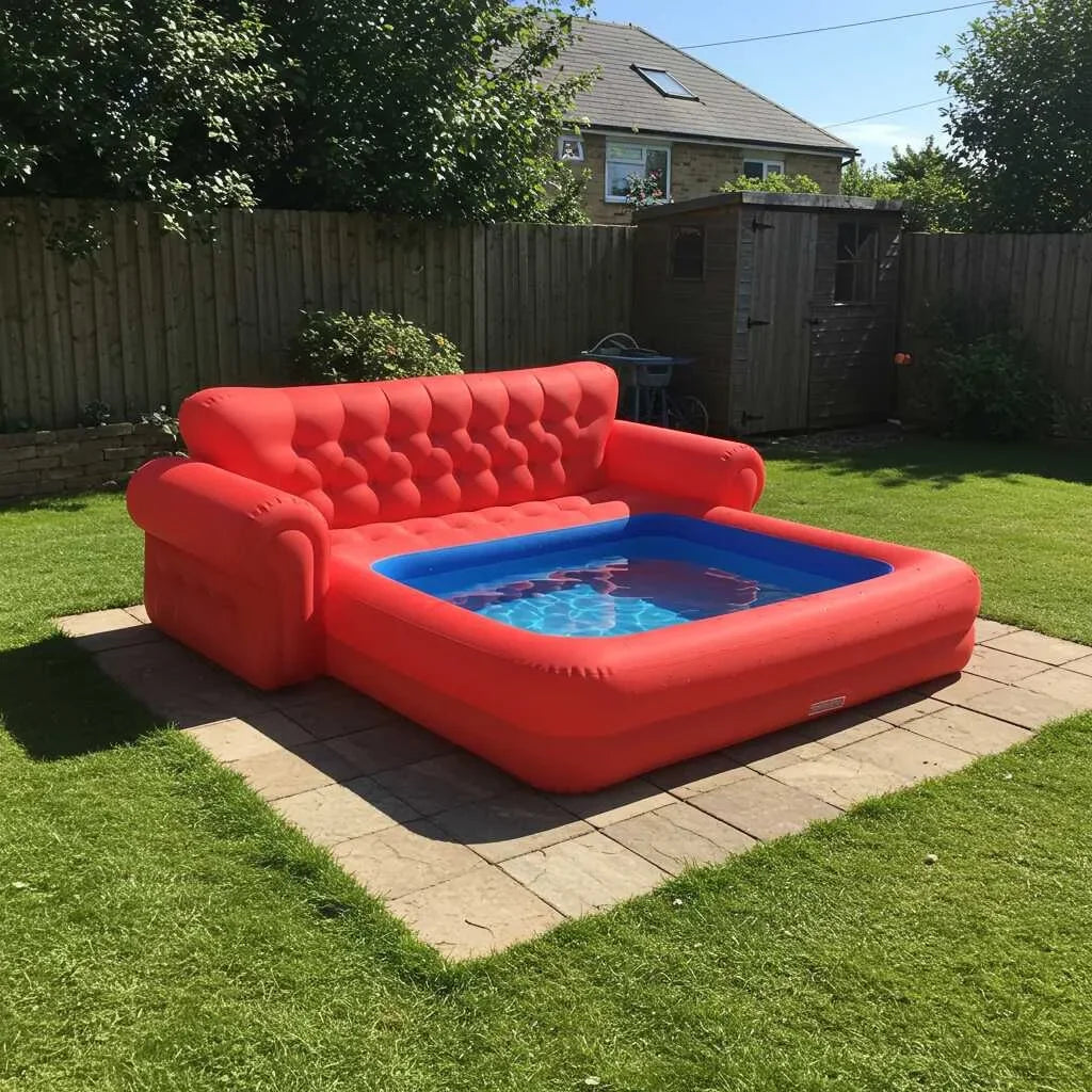 Tragbares aufblasbares Sofa für den Pool für jedes Alter