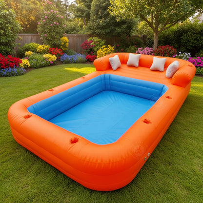 PVC Inflatable Pool with Sofa 16.5 FT Family Spa