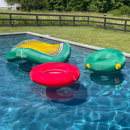 Pool Party Inflatable Floating Bladder PVC Water Inflatable Trampoline Inflated Floating Trampoline Bed for Water Leisure